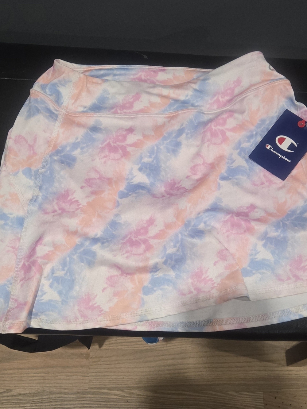 NWT Champion Girls/Womens Pastel Cloud Tie-Dye Active Skort